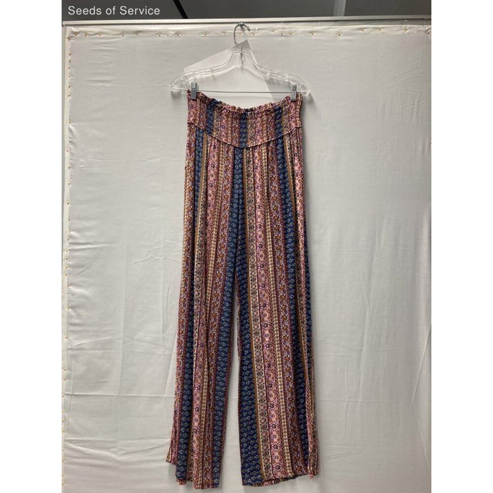 Multicolor High Rise Pull On Harem Pants Womens S